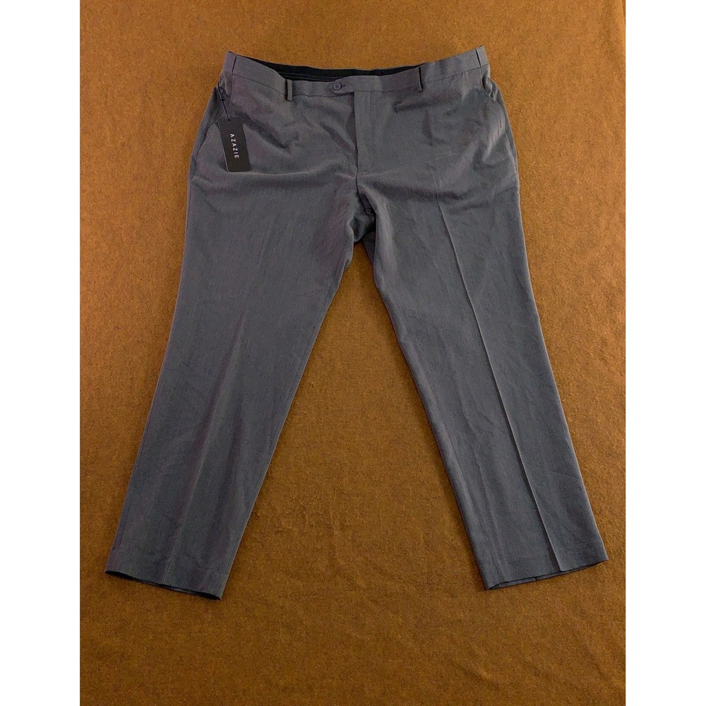 Azazie Mens 48 x 30 Charcoal William Classic Fit Dress Pants NWT